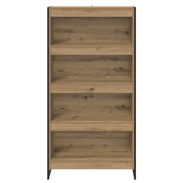 Bücherregal 2er Set Eiche 80x30x155 cm