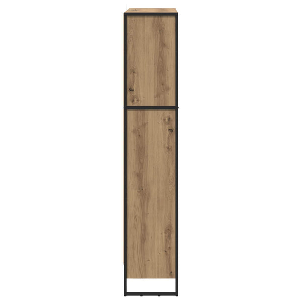 Bücherregal 2er Set Eiche 80x30x155 cm