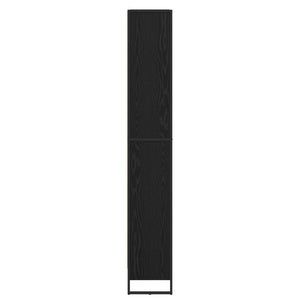 Bücherregal 2er Set Schwarz Eiche