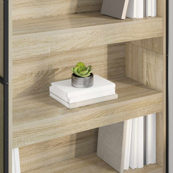 Bücherregal Sonoma Eiche, 2er-Set