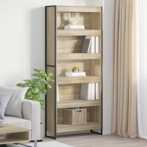 Bücherregal Sonoma Eiche, 2er-Set