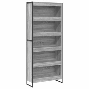 Bücherregal 2er-Set, Grau Sonoma, 80x189,5 cm