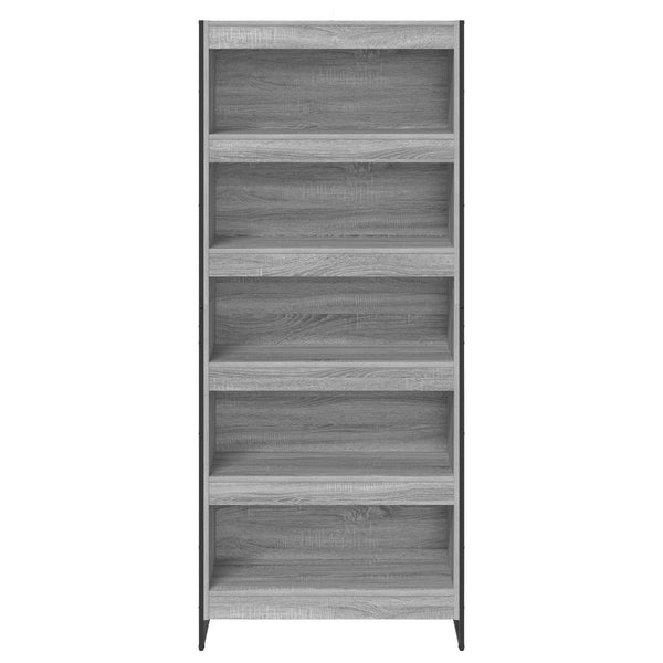 Bücherregal 2er-Set, Grau Sonoma, 80x189,5 cm