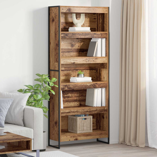 Bücherregal 2er Set Altholz