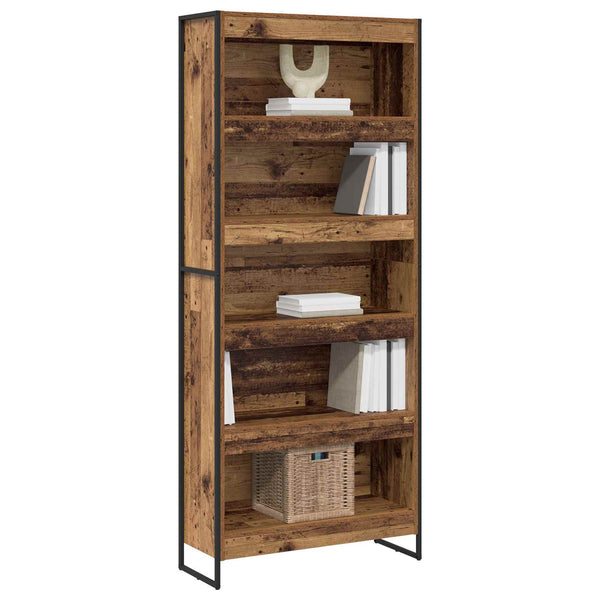 Bücherregal 2er Set Altholz