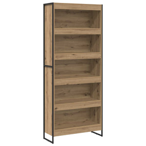 Bücherregal 2er-Set Eiche 80x30x189,5cm