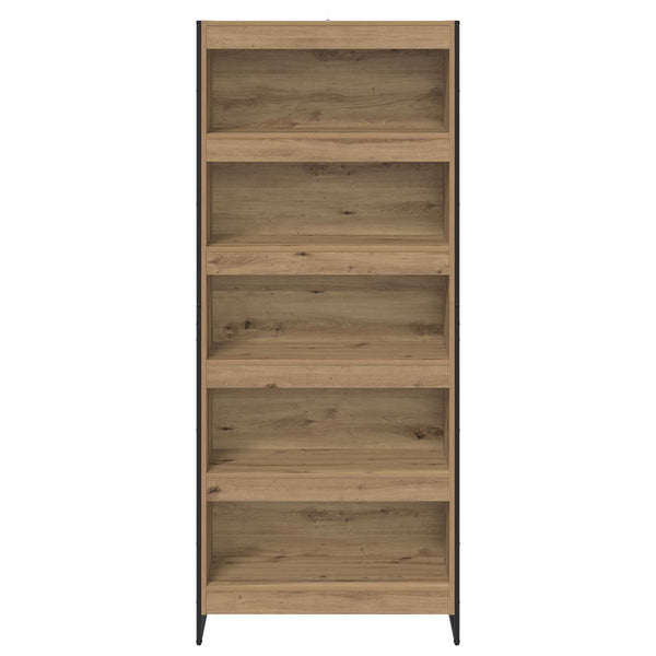 Bücherregal 2er-Set Eiche 80x30x189,5cm