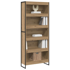 Bücherregal 2er-Set Eiche 80x30x189,5cm