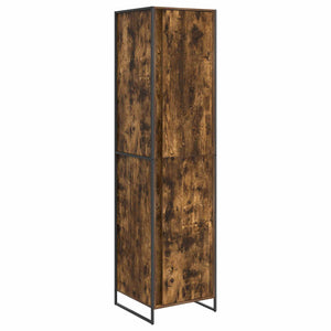 Kleiderschrank 2er Set Rauchfarbe 50x50x200cm