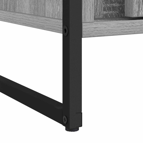 Kleiderschrank 2er Set Grau Sonoma 50x200 cm
