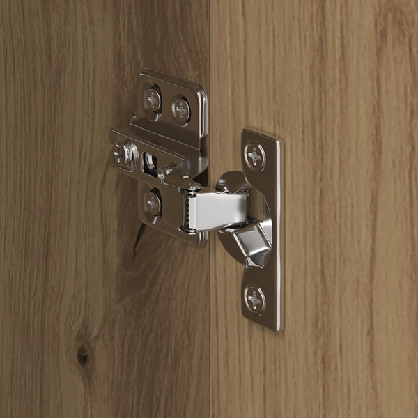 Kleiderschrank mit Tür, 2er Set, Eiche