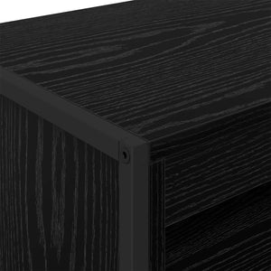 vidaXL Armoires hautes noir aspect chêne 60 x 36 x 200 cm