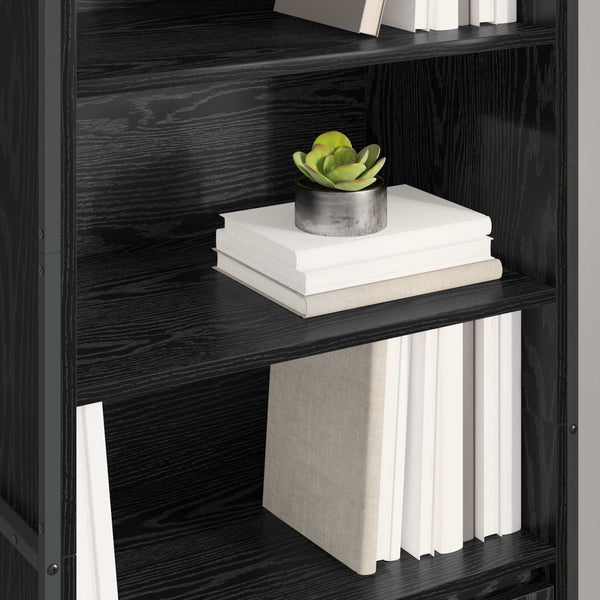 vidaXL Armoires hautes noir aspect chêne 60 x 36 x 200 cm
