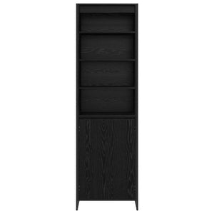vidaXL Armoires hautes noir aspect chêne 60 x 36 x 200 cm