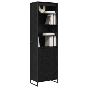 vidaXL Armoires hautes noir aspect chêne 60 x 36 x 200 cm