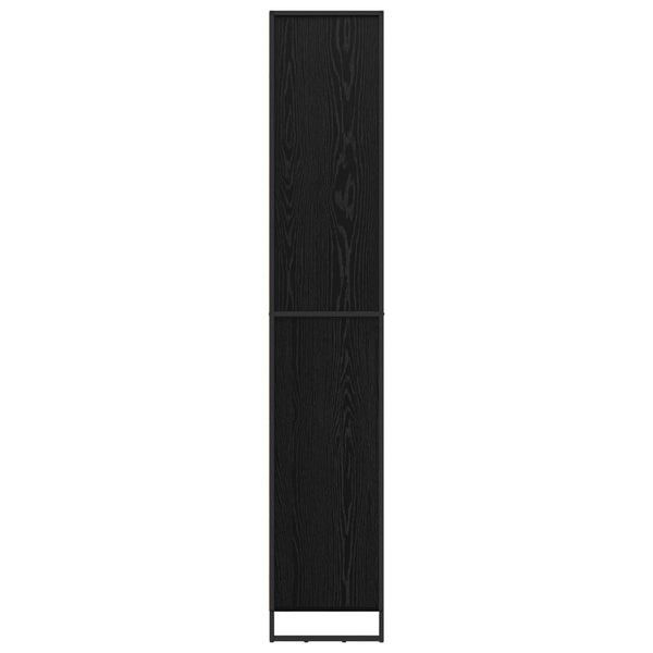 vidaXL Armoires hautes noir aspect chêne 60 x 36 x 200 cm