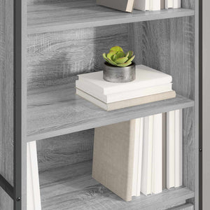 Hoher Schrank Grau Sonoma 60x36x200cm