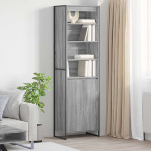 Hoher Schrank Grau Sonoma 60x36x200cm