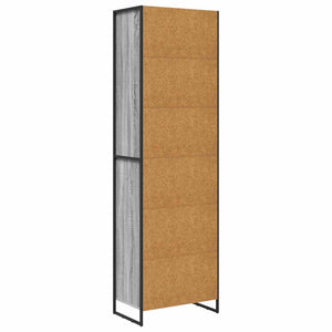 Hoher Schrank Grau Sonoma 60x36x200cm