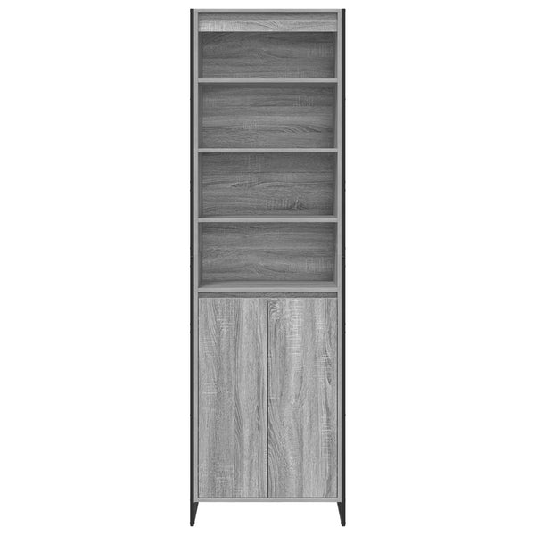 Hoher Schrank Grau Sonoma 60x36x200cm