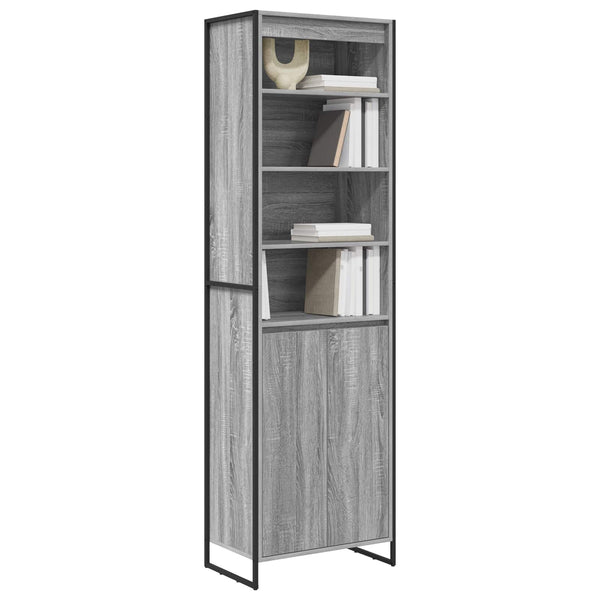 Hoher Schrank Grau Sonoma 60x36x200cm
