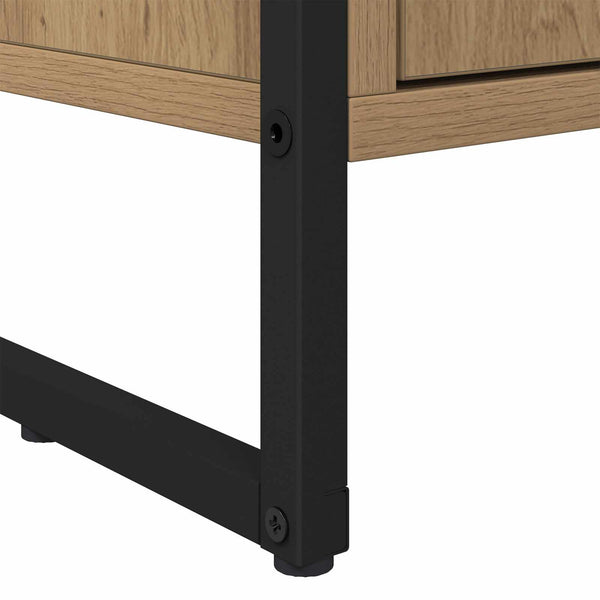 Hoher Schrank Eiche 60x36x200 cm