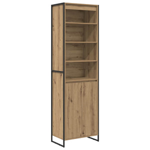 Hoher Schrank Eiche 60x36x200 cm
