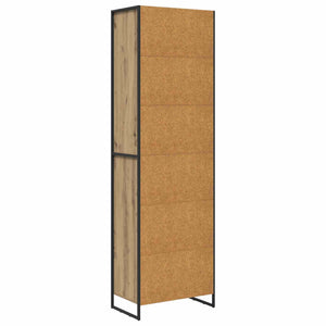 Hoher Schrank Eiche 60x36x200 cm