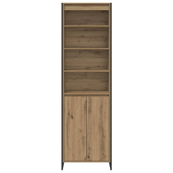 Hoher Schrank Eiche 60x36x200 cm