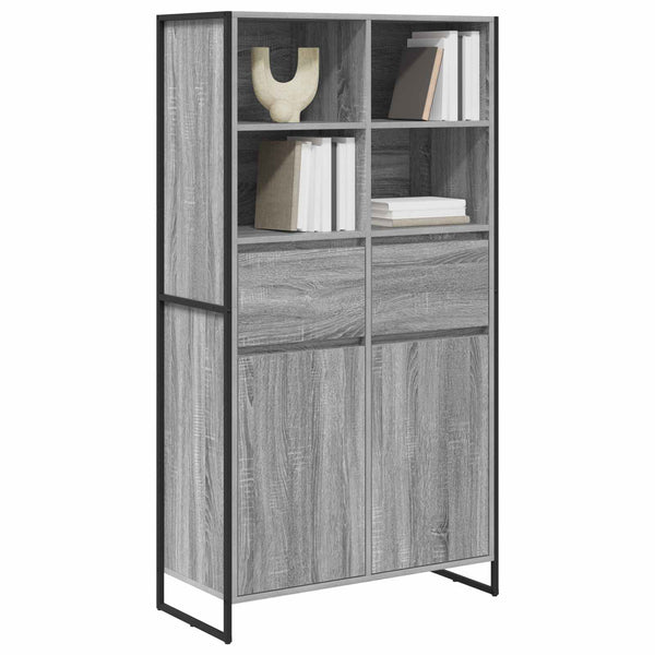 Graues Sideboard Sonoma, 2-teilig