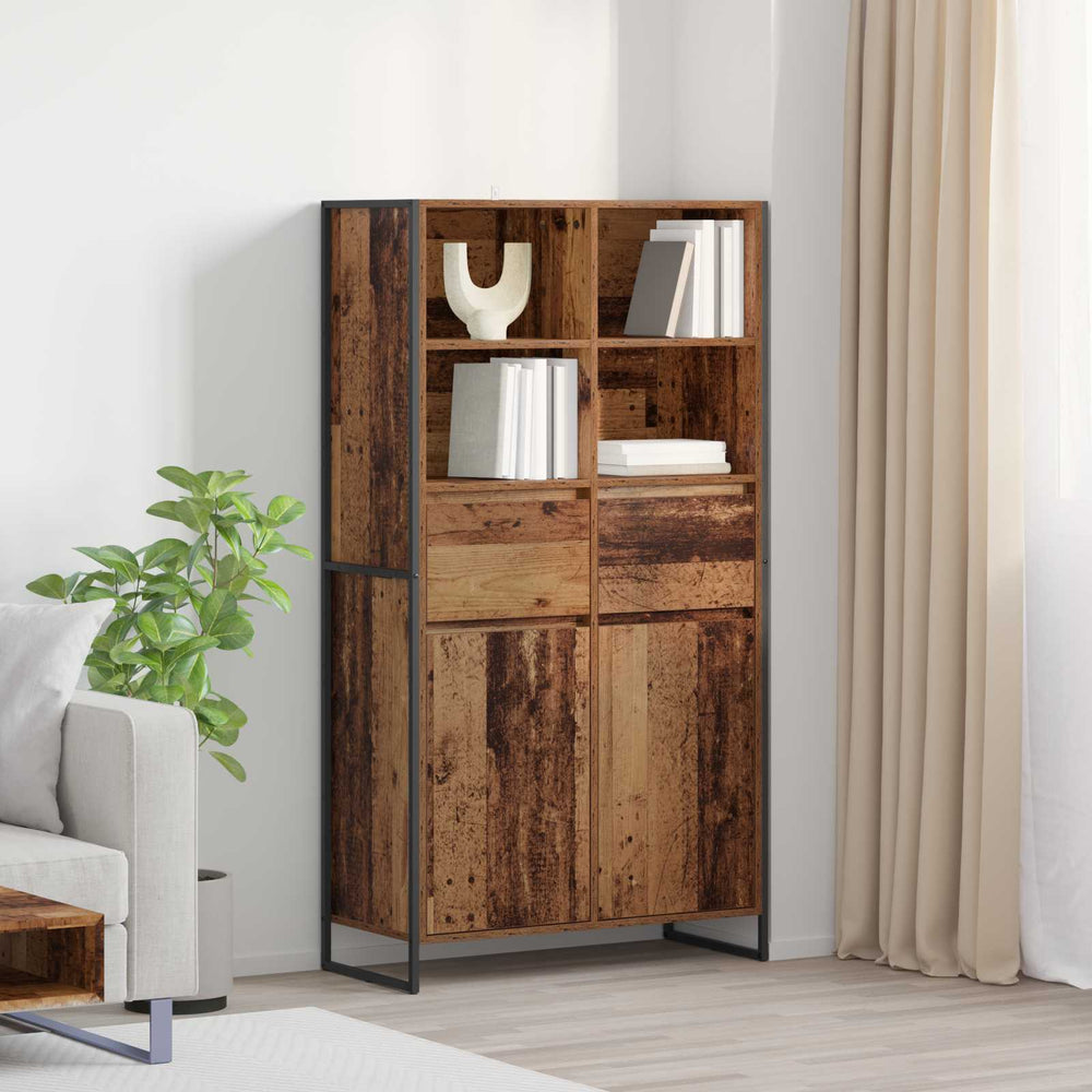 vidaXL Sideboard 2 pcs Reclaimed Wood 81 x 36 x 150.5 cm Engineered Wood