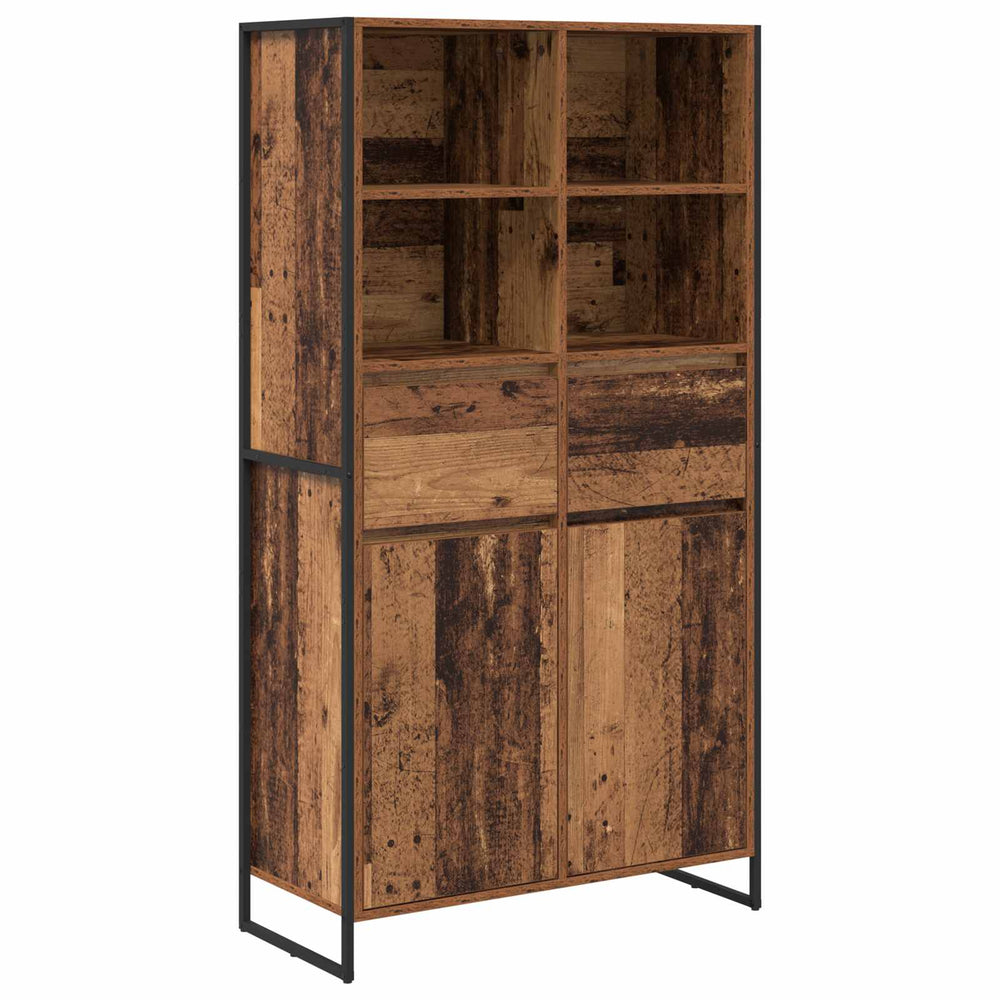 vidaXL Sideboard 2 pcs Reclaimed Wood 81 x 36 x 150.5 cm Engineered Wood