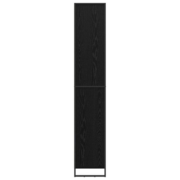 Hoher Schrank, Schwarz Eiche, 79x36x200 cm