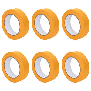 Malerkreppband Gelb, 6 Rollen, 25mm x 50m