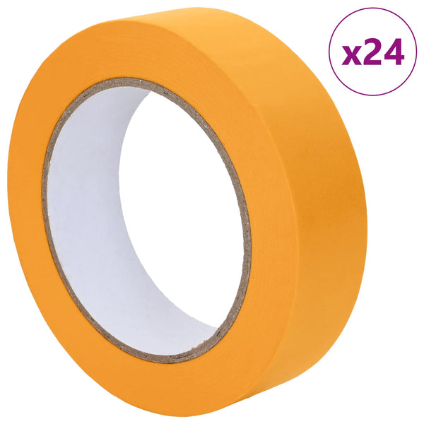 Malerkreppband Gelb 25mm x 50m, 24 Stück