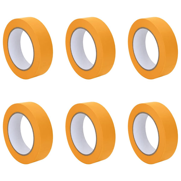 Malerkreppband Gelb, 6 Rollen, 30mm x 50m
