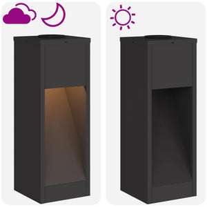 Solar LED Wegeleuchte Schwarz 2er-Set