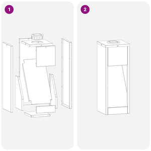 Solar LED Wegeleuchte 2er Set Anthrazit