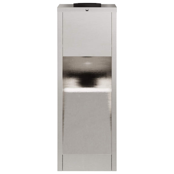 Solar LED Wegeleuchten Silber Edelstahl 2er Set