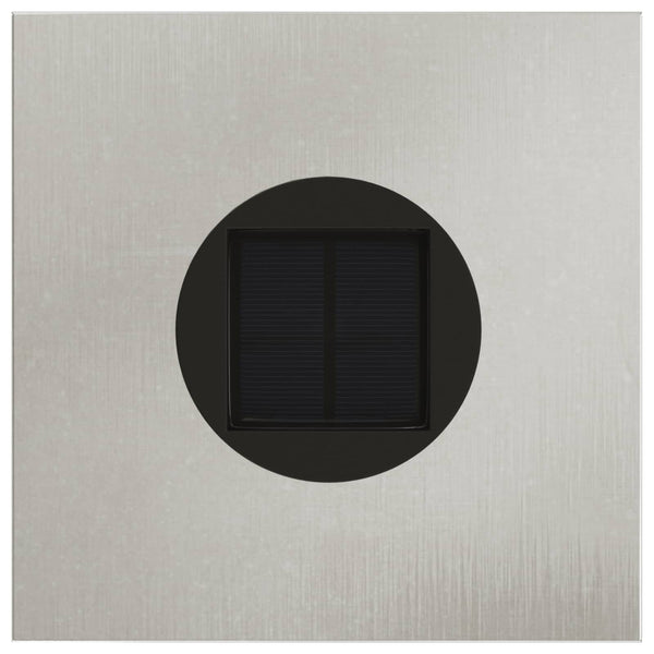 Solar LED Wegeleuchten Silber Edelstahl 2er Set