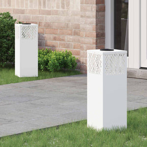 Solar LED Wegleuchten, Kaltgewalzter Stahl, 2er-Set
