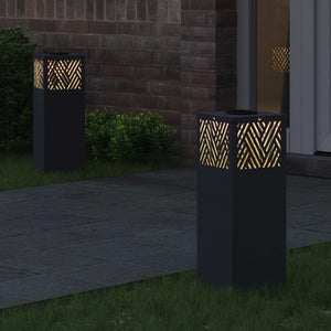 Solar LED Wegleuchten Anthrazit 2er Set