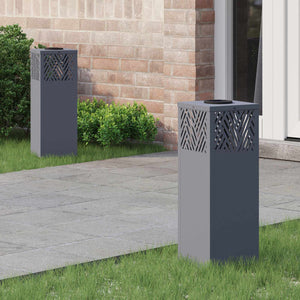 Solar LED Wegleuchten Anthrazit 2er Set