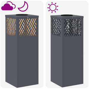 Solar LED Wegleuchten Anthrazit 2er Set