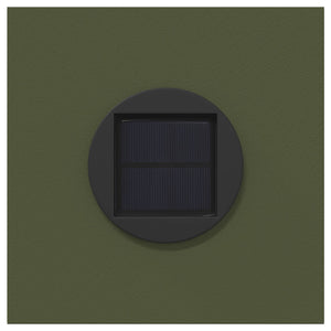 Solar LED Wegleuchten, 2er Set, Olivgrün