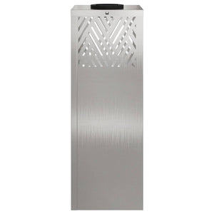 Solar LED Wegleuchten Silber Edelstahl 2er Set