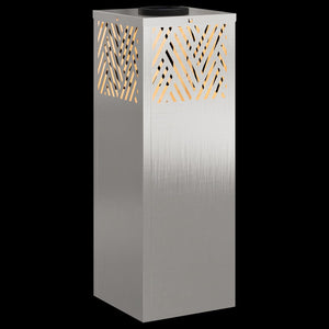 Solar LED Wegleuchten Silber Edelstahl 2er Set