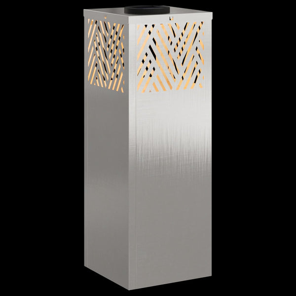 Solar LED Wegleuchten Silber Edelstahl 2er Set