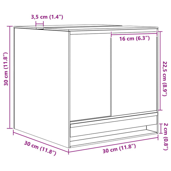Glas Terrarium 30x30x30cm