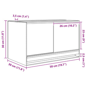 Terrarium mit Speicher Transparent 50x30x30cm